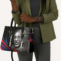 George Washington Carver Leather Bag with Tree Portrait Illustration, Nature Is the Greatest Teacher Quote - Wonder Print Shop