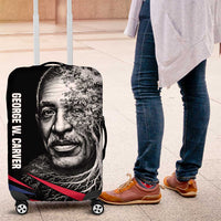 George Washington Carver Luggage Cover with Tree Portrait Illustration, Nature Is the Greatest Teacher Quote - Wonder Print Shop