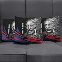 George Washington Carver Pillow Cover with Tree Portrait Illustration, Nature Is the Greatest Teacher Quote - Wonder Print Shop