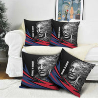 George Washington Carver Pillow Cover with Tree Portrait Illustration, Nature Is the Greatest Teacher Quote - Wonder Print Shop