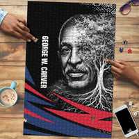 George Washington Carver Puzzle with Tree Portrait Illustration, Nature Is the Greatest Teacher Quote - Wonder Print Shop
