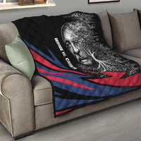 George Washington Carver Quilt with Tree Portrait Illustration, Nature Is the Greatest Teacher Quote - Wonder Print Shop