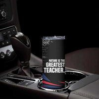 George Washington Carver Skinny Tumbler with Tree Portrait Illustration, Nature Is the Greatest Teacher Quote - Wonder Print Shop