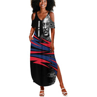 George Washington Carver Summer Maxi Dress with Tree Portrait Illustration, Nature Is the Greatest Teacher Quote - Wonder Print Shop