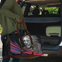 George Washington Carver Travel Bag with Tree Portrait Illustration, Nature Is the Greatest Teacher Quote - Wonder Print Shop