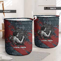 Katherine Johnson Laundry Basket with Chalkboard Math Scene, Verify the Numbers Quote and Space Orbit - Wonder Print Shop