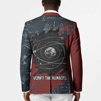 Katherine Johnson Blazer with Chalkboard Math Scene, Verify the Numbers Quote and Space Orbit - Wonder Print Shop