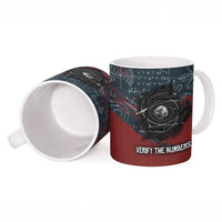 Katherine Johnson Ceramic Mug with Chalkboard Math Scene, Verify the Numbers Quote and Space Orbit - Wonder Print Shop