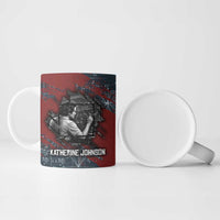 Katherine Johnson Ceramic Mug with Chalkboard Math Scene, Verify the Numbers Quote and Space Orbit - Wonder Print Shop