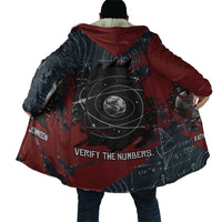 Katherine Johnson Cloak with Chalkboard Math Scene, Verify the Numbers Quote and Space Orbit - Wonder Print Shop