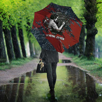 Katherine Johnson Umbrella with Chalkboard Math Scene, Verify the Numbers Quote and Space Orbit - Wonder Print Shop