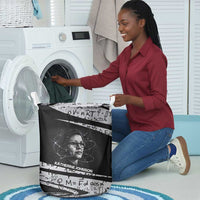 Katherine Johnson Laundry Basket with Orbital Space Portrait, Historic NASA Launch Dates and Physics - Wonder Print Shop