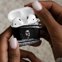 Katherine Johnson AirPods Case with Orbital Space Portrait, Historic NASA Launch Dates and Physics - Wonder Print Shop