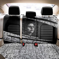 Katherine Johnson Back Car Seat Cover with Orbital Space Portrait, Historic NASA Launch Dates and Physics - Wonder Print Shop