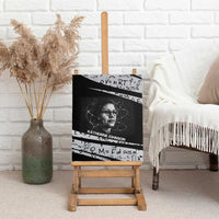 Katherine Johnson Canvas Wall Art with Orbital Space Portrait, Historic NASA Launch Dates and Physics - Wonder Print Shop