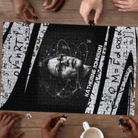 Katherine Johnson Puzzle with Orbital Space Portrait, Historic NASA Launch Dates and Physics - Wonder Print Shop