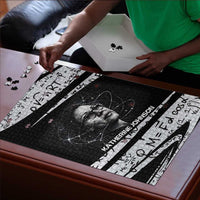 Katherine Johnson Puzzle with Orbital Space Portrait, Historic NASA Launch Dates and Physics - Wonder Print Shop