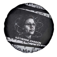 Katherine Johnson Spare Tire Cover with Orbital Space Portrait, Historic NASA Launch Dates and Physics - Wonder Print Shop