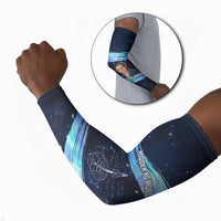 Katherine Johnson Arm Sleeves with Galaxy Background, Hidden No More Quote and Rocket Brain Equation - Wonder Print Shop