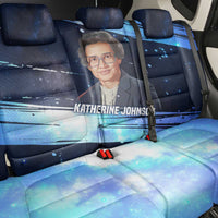Katherine Johnson Back Car Seat Cover with Galaxy Background, Hidden No More Quote and Rocket Brain Equation - Wonder Print Shop