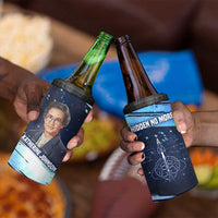 Katherine Johnson 4 in 1 Can Cooler Tumbler with Galaxy Background, Hidden No More Quote and Rocket Brain Equation - Wonder Print Shop