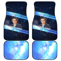 Katherine Johnson Car Mats with Galaxy Background, Hidden No More Quote and Rocket Brain Equation - Wonder Print Shop