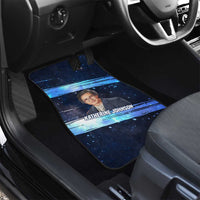 Katherine Johnson Car Mats with Galaxy Background, Hidden No More Quote and Rocket Brain Equation - Wonder Print Shop