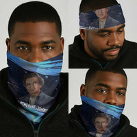 Katherine Johnson Neck Gaiter with Galaxy Background, Hidden No More Quote and Rocket Brain Equation - Wonder Print Shop