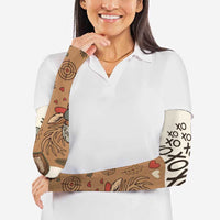 Valentine Buck Arm Sleeves with Camo Cap and XOXO Pattern Retro Hunting