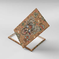 Valentine Buck Canvas Wall Art with Camo Cap and XOXO Pattern Retro Hunting