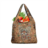 Valentine Buck Grocery Bag with Camo Cap and XOXO Pattern Retro Hunting