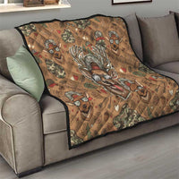 Valentine Buck Quilt with Camo Cap and XOXO Pattern Retro Hunting