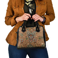 Valentine Buck Shoulder Handbag with Camo Cap and XOXO Pattern Retro Hunting