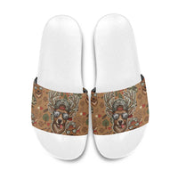 Valentine Buck Slide Sandals with Camo Cap and XOXO Pattern Retro Hunting