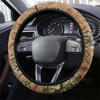 Valentine Buck Steering Wheel Cover with Camo Cap and XOXO Pattern Retro Hunting