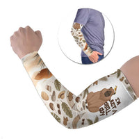 Chill Capybara Vibes Arm Sleeves with Hammock and Coconut Tropical Relaxed Style