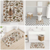 Chill Capybara Vibes Bathroom Set with Hammock and Coconut Tropical Relaxed Style