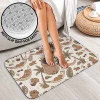 Chill Capybara Vibes Bathroom Set with Hammock and Coconut Tropical Relaxed Style