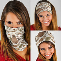 Chill Capybara Vibes Neck Gaiter with Hammock and Coconut Tropical Relaxed Style