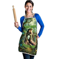 Brr Brr Patapim Apron Glowing Heart and Magical Tree Roots in Enchanted Woods