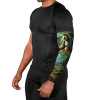 Brr Brr Patapim Arm Sleeves Glowing Heart and Magical Tree Roots in Enchanted Woods