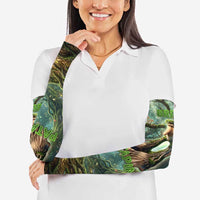 Brr Brr Patapim Arm Sleeves Glowing Heart and Magical Tree Roots in Enchanted Woods