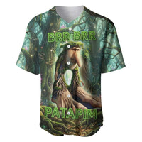 Brr Brr Patapim Baseball Jersey Glowing Heart and Magical Tree Roots in Enchanted Woods