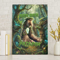 Brr Brr Patapim Canvas Wall Art Glowing Heart and Magical Tree Roots in Enchanted Woods