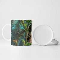 Brr Brr Patapim Ceramic Mug Glowing Heart and Magical Tree Roots in Enchanted Woods