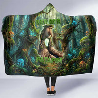 Brr Brr Patapim Hooded Blanket Glowing Heart and Magical Tree Roots in Enchanted Woods