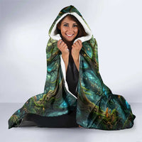 Brr Brr Patapim Hooded Blanket Glowing Heart and Magical Tree Roots in Enchanted Woods