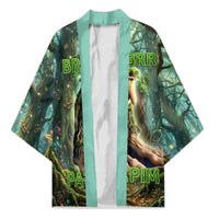 Brr Brr Patapim Kimono Glowing Heart and Magical Tree Roots in Enchanted Woods