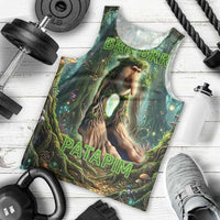 Brr Brr Patapim Men Tank Top Glowing Heart and Magical Tree Roots in Enchanted Woods