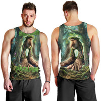 Brr Brr Patapim Men Tank Top Glowing Heart and Magical Tree Roots in Enchanted Woods